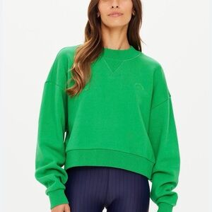 THE UPSIDE Drifter Dominique cotton fleece sweatshirt XS NWT